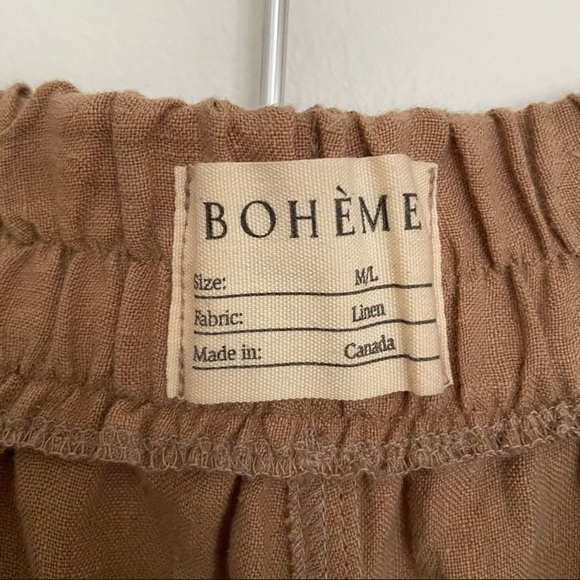 SOLD ON IG Boheme Goods Linen Trouser Tan - Picture 6 of 7